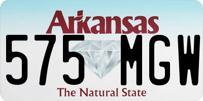 AR license plate 575MGW
