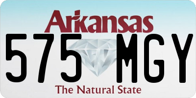 AR license plate 575MGY