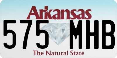 AR license plate 575MHB