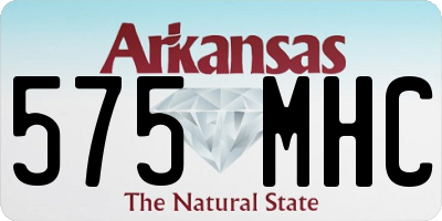 AR license plate 575MHC