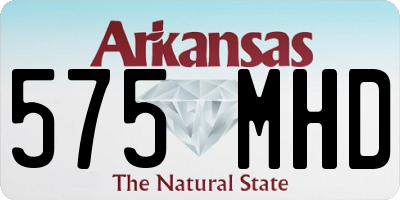 AR license plate 575MHD