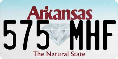 AR license plate 575MHF
