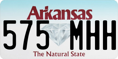 AR license plate 575MHH