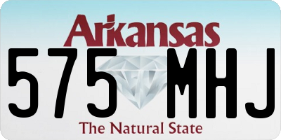 AR license plate 575MHJ