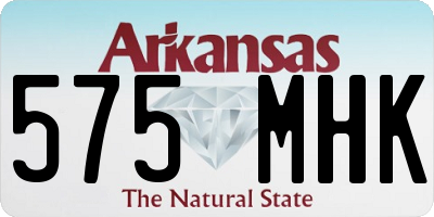 AR license plate 575MHK