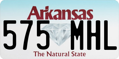 AR license plate 575MHL