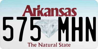 AR license plate 575MHN