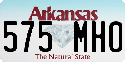 AR license plate 575MHO