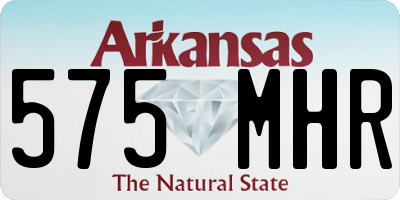 AR license plate 575MHR