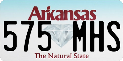 AR license plate 575MHS