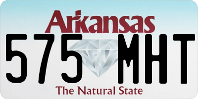 AR license plate 575MHT