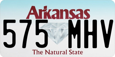 AR license plate 575MHV