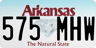 AR license plate 575MHW