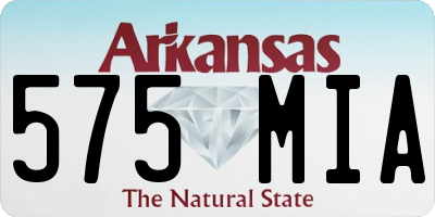 AR license plate 575MIA