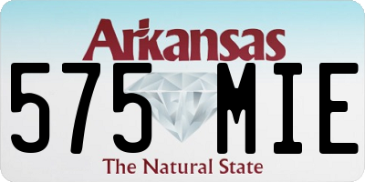 AR license plate 575MIE