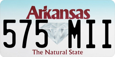AR license plate 575MII