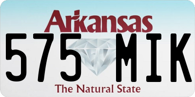 AR license plate 575MIK
