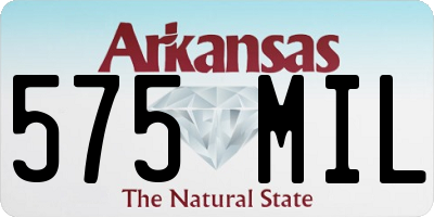 AR license plate 575MIL