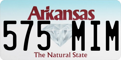 AR license plate 575MIM