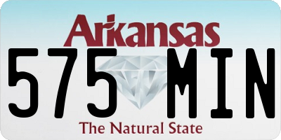 AR license plate 575MIN