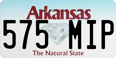 AR license plate 575MIP