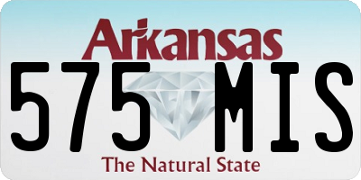 AR license plate 575MIS