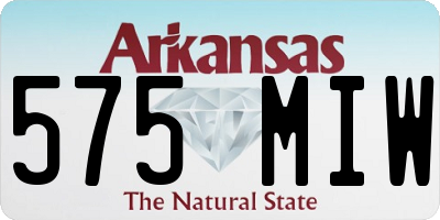 AR license plate 575MIW
