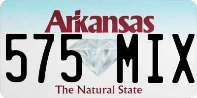AR license plate 575MIX