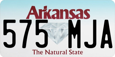 AR license plate 575MJA