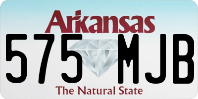 AR license plate 575MJB