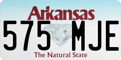 AR license plate 575MJE