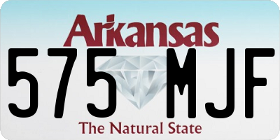 AR license plate 575MJF