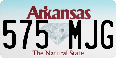 AR license plate 575MJG