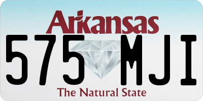 AR license plate 575MJI