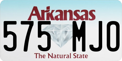 AR license plate 575MJO