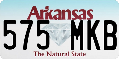 AR license plate 575MKB