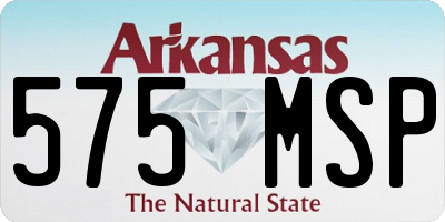 AR license plate 575MSP