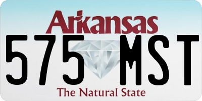 AR license plate 575MST