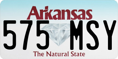 AR license plate 575MSY
