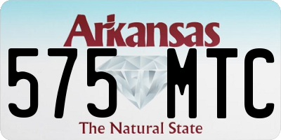 AR license plate 575MTC