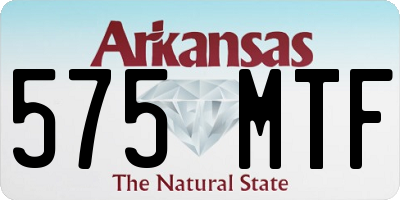 AR license plate 575MTF
