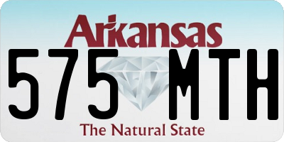 AR license plate 575MTH