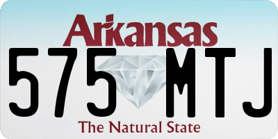 AR license plate 575MTJ