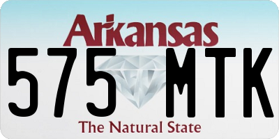 AR license plate 575MTK