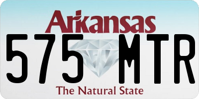 AR license plate 575MTR