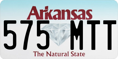 AR license plate 575MTT
