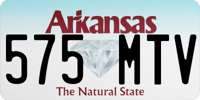 AR license plate 575MTV