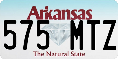 AR license plate 575MTZ