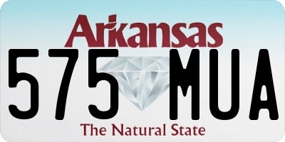 AR license plate 575MUA