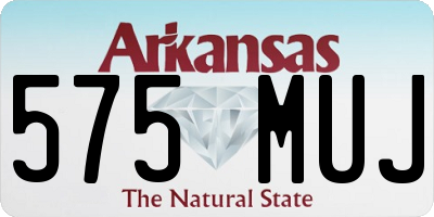 AR license plate 575MUJ